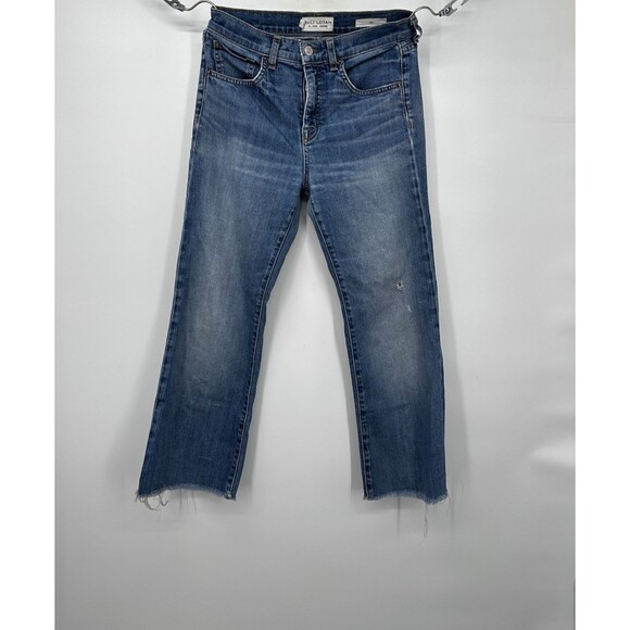 Nili Lotan sz 28  Women's Celia Jeans issue Blue Wash Distressed 2609988 Pre Own - Picture 1 of 10